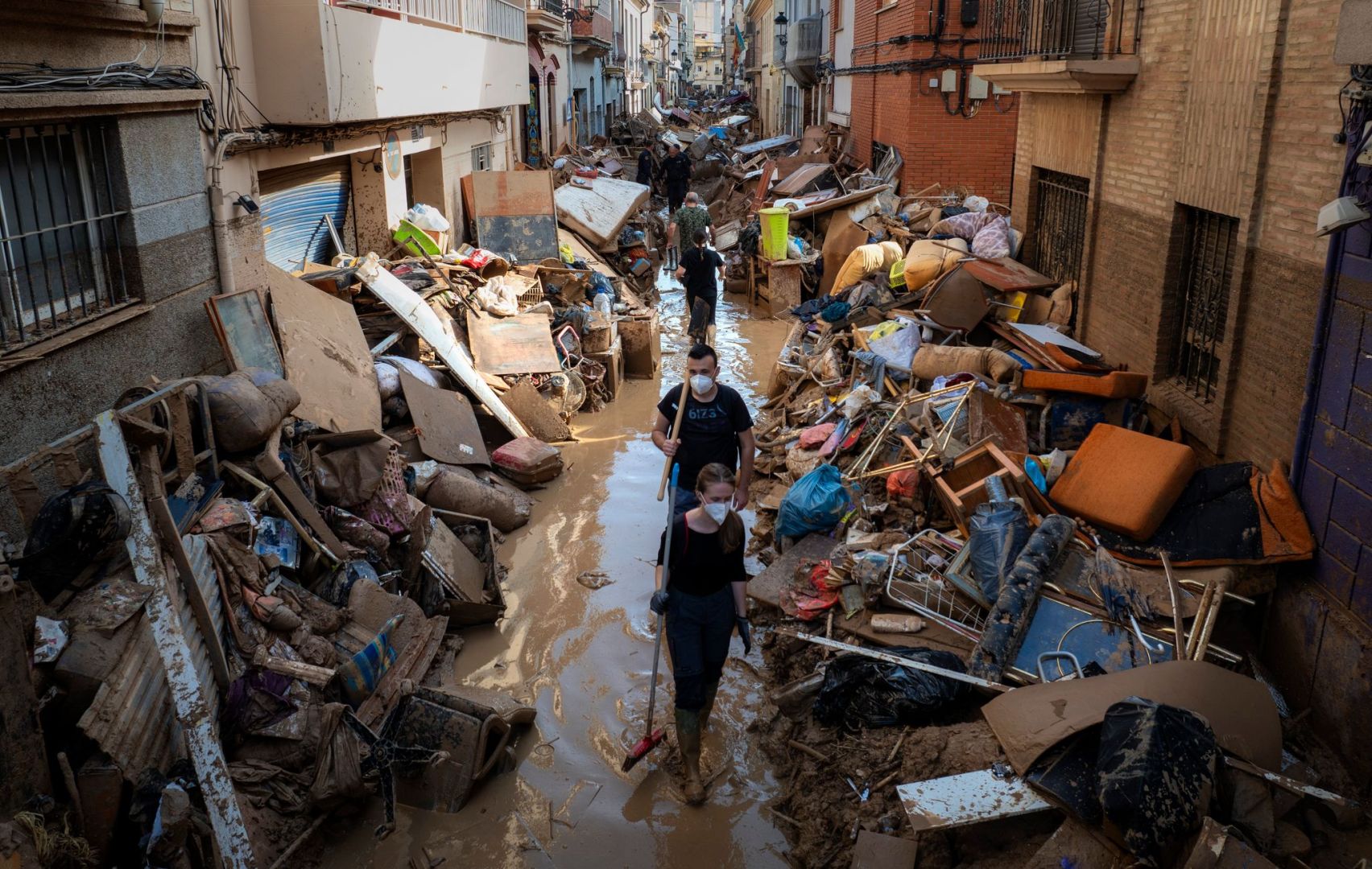 Nach den Überschwemmungen in Spanien