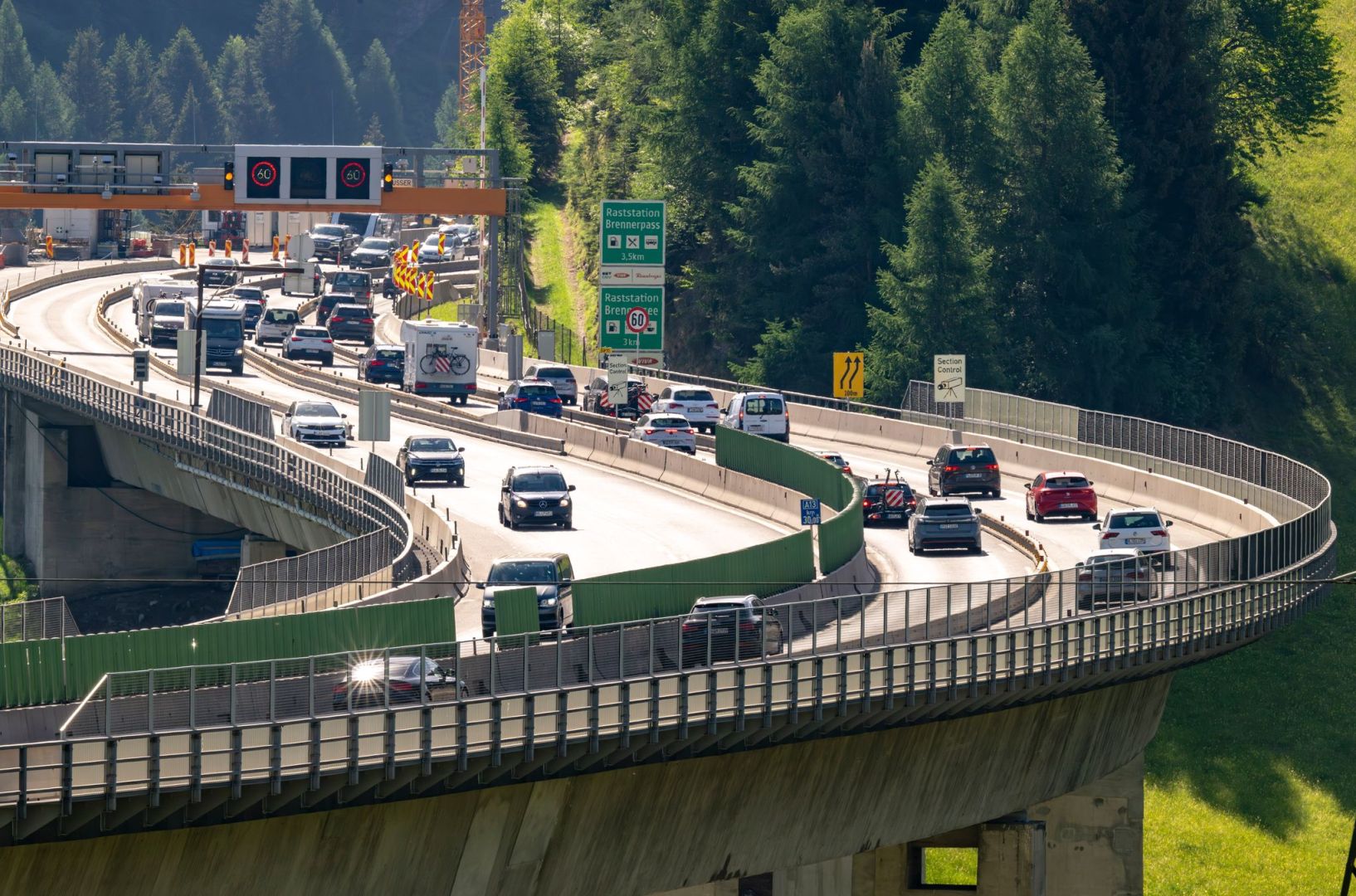 Nach der Demo auf der Brennerautobahn mit Totalsperre