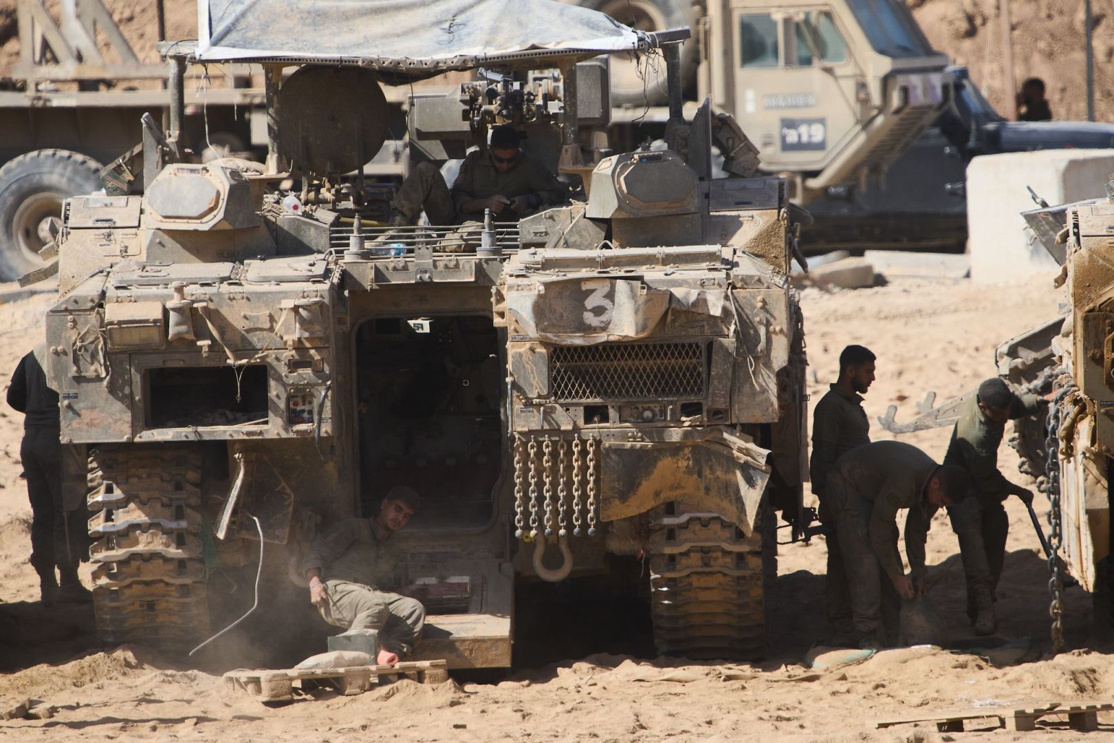 Nahostkonflikt - Grenze zwischen Israel und Gaza