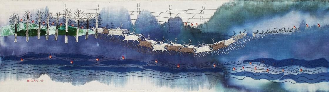 Neue Ausstellung in der Kunsthalle Mainz: Britta Marakatt-Labba - Stitched Tracks