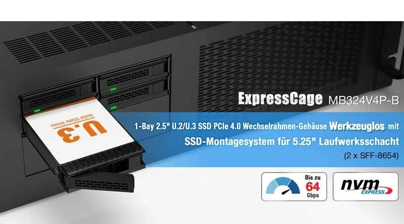 Neue Produktankündigung: ExpressCage MB324V4P-B
