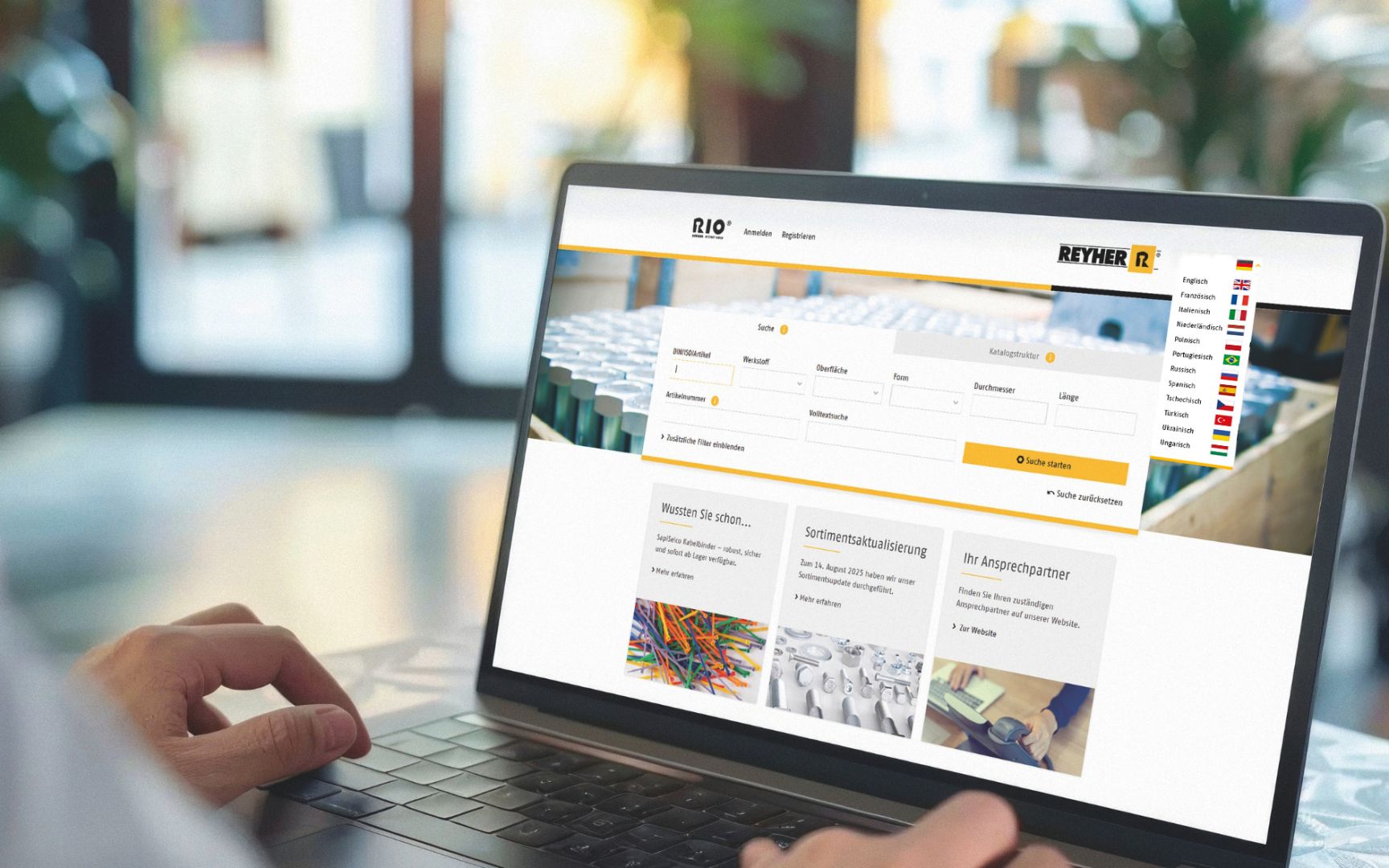 Nicht lange suchen, direkt finden: neue Suchfunktion im REYHER-Webshop
