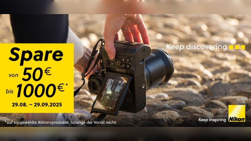 Nikon – Sofort-Rabatt-Aktion bis zu 1.000€