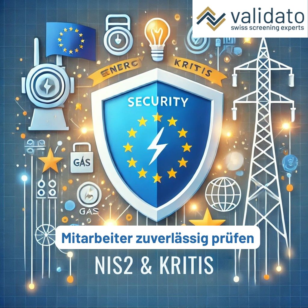 NIS2 verpflichtet Energieversorger und KRITIS-Betreiber zu strukturierten Mitarbeiterüberprüfungen.