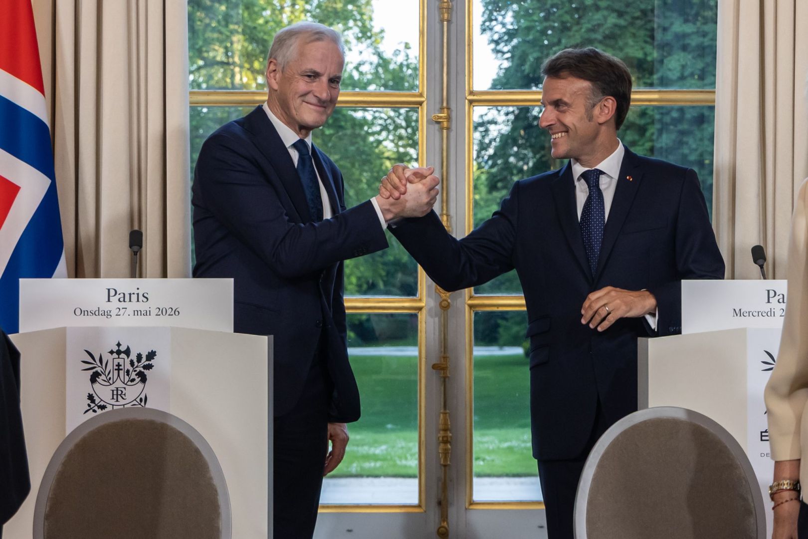 Norwegens Ministerpräsident Støre in Paris
