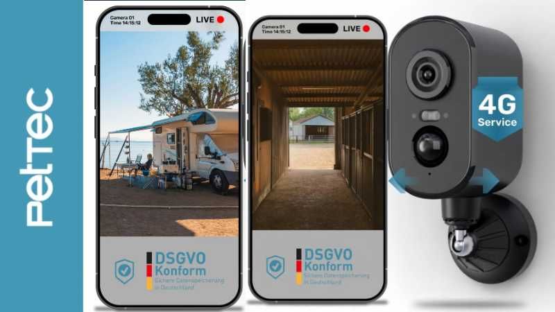 Pet Cam Free 4G – Beste Sicht bei Nacht mit praktischer Magnethalterung, Akku & LTE-Service