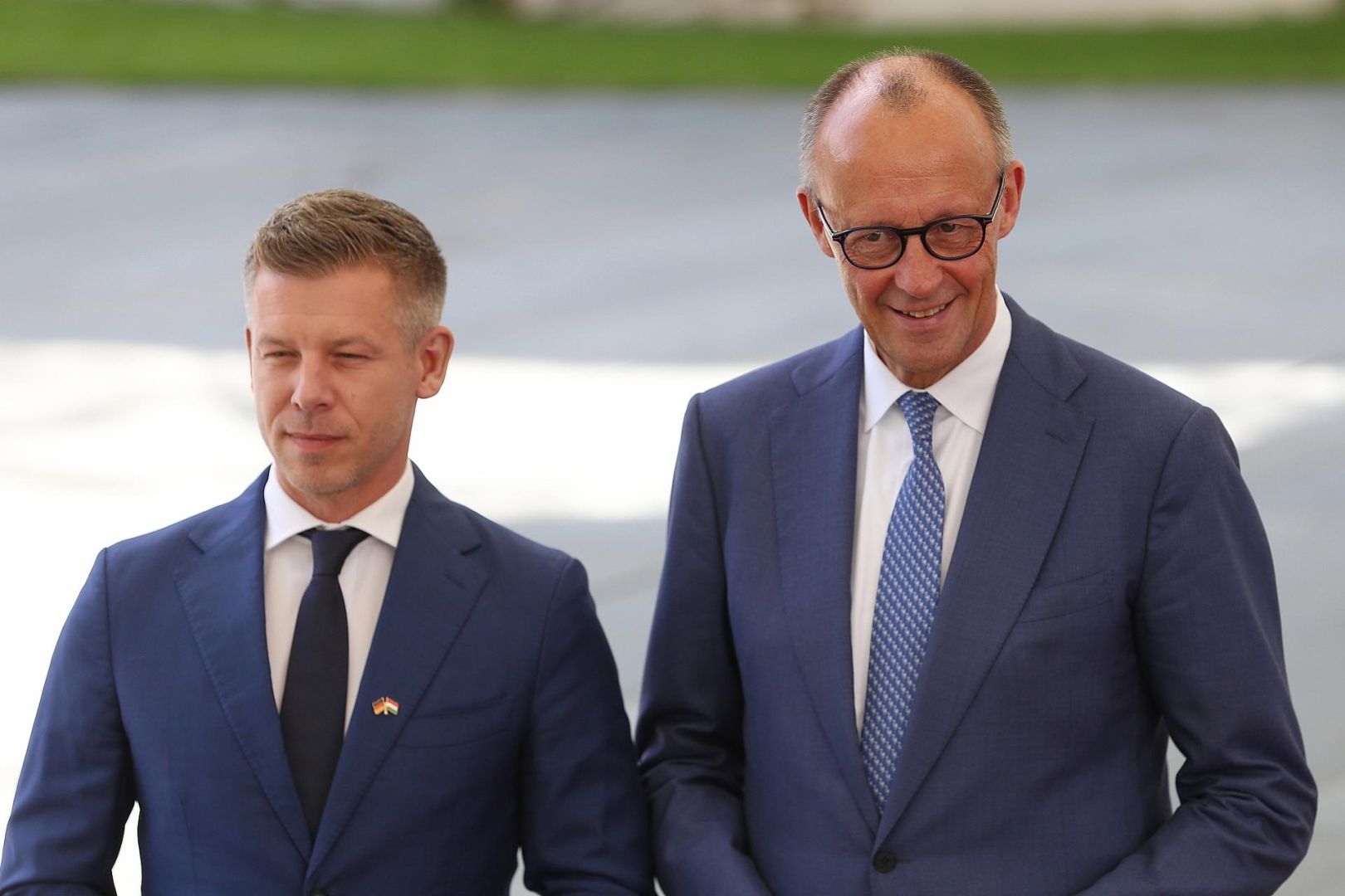 Péter Magyar und Friedrich Merz am 02.06.2026