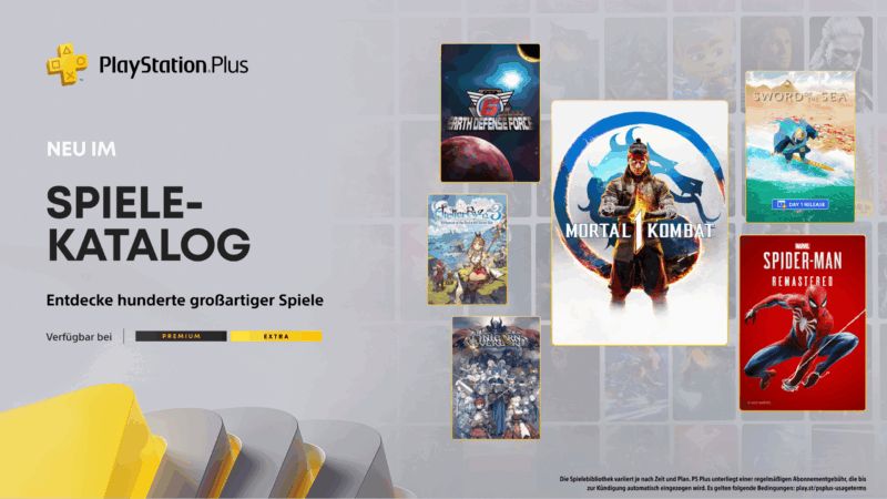 PlayStation Plus Extra- & Premium-Neuzugänge im August