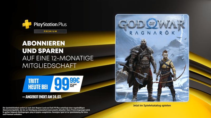 PlayStation Plus Premium zeitweise vergünstigt