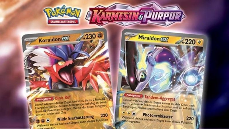 Pokémon-Sammelkartenspiels Karmesin & Purpur – Ewige Rivalen – Neue Erweiterung mit heroischen Duos wie Klarin und Ho-Oh-ex oder Cynthia und Knakrack-ex