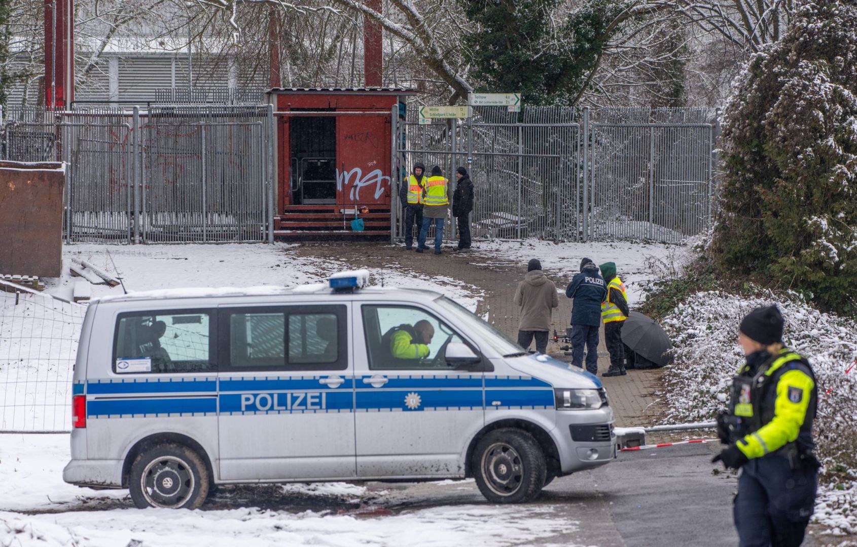 Polizei beim Stromausfall Berlin