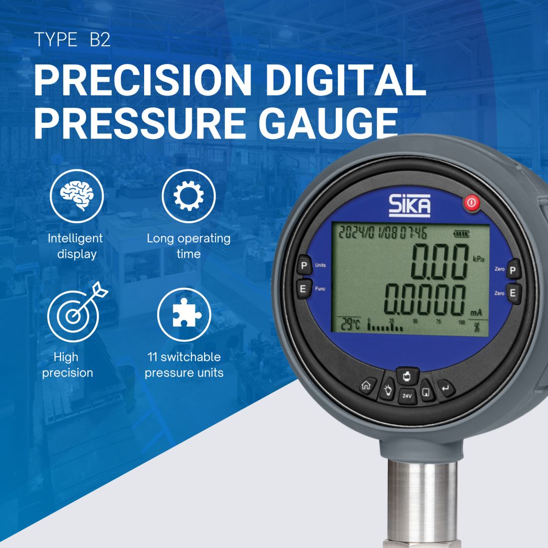 Präzision für höchste Ansprüche: Das digitale Präzisions‑Manometer B2 von SIKA unterstützt High-End‑Labore bei Kalibrierungen