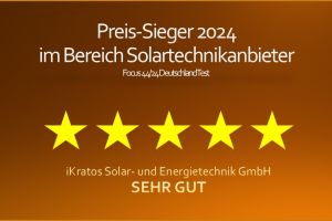 Preis-Sieger 2024 in der Kategorie Solartechnik