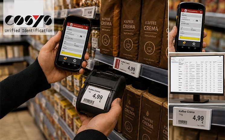 Preisauszeichnung im Einzelhandel: Fehlerquellen mit mobiler COSYS Software nachhaltig minimieren