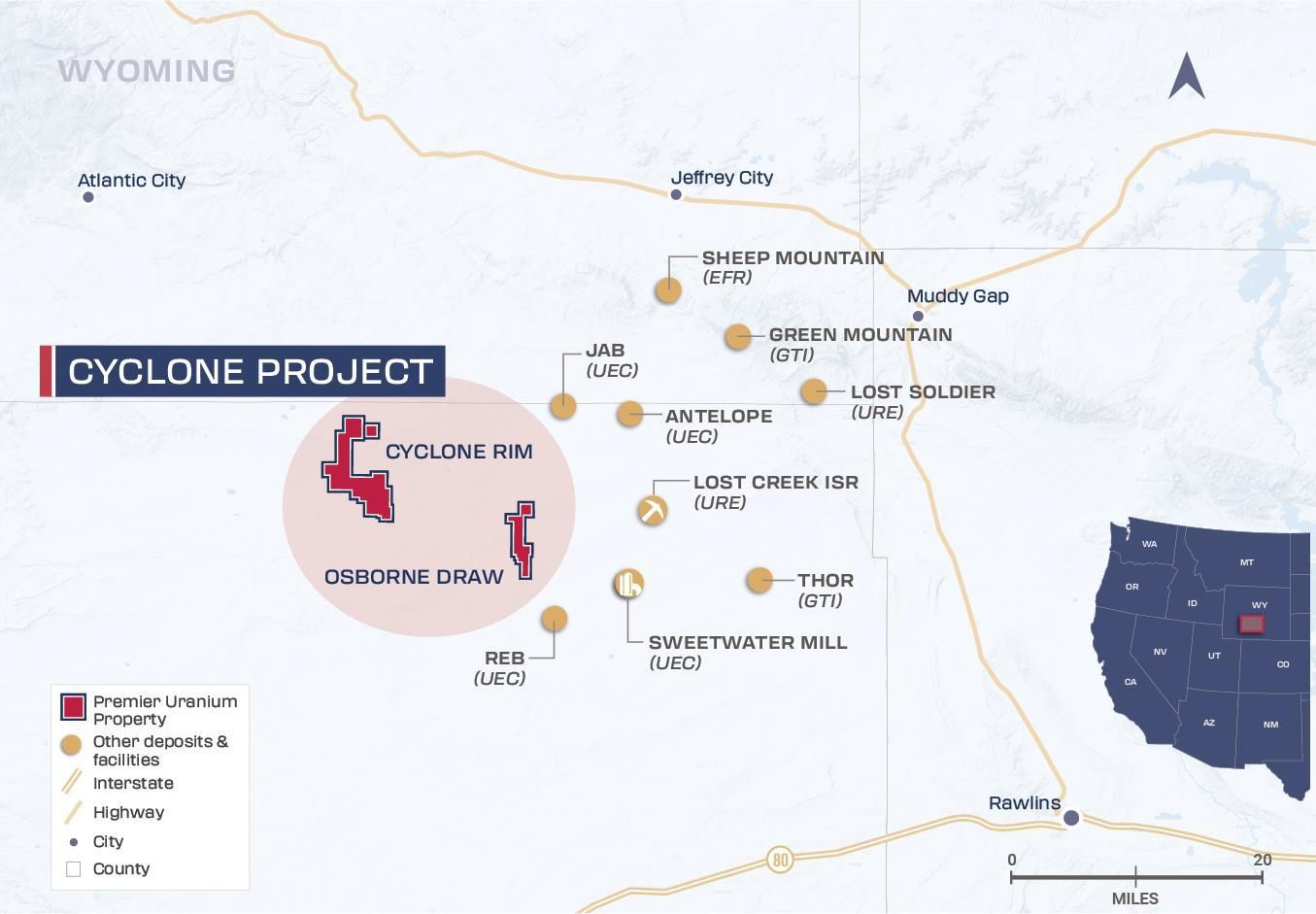 Premier American Uranium schließt erfolgreiches Eröffnungsbohrprogramm auf dem Cyclone ISR-Uranprojekt im Great Divide Basin, Wyoming, ab