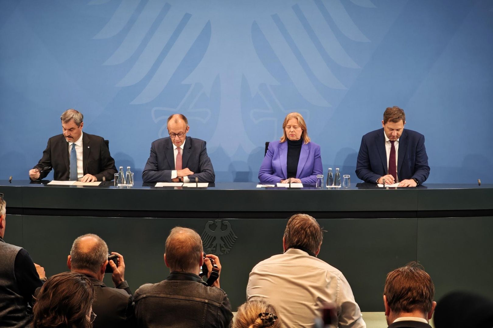 Pressekonferenz nach Koalitionsausschuss am 09.10.2025