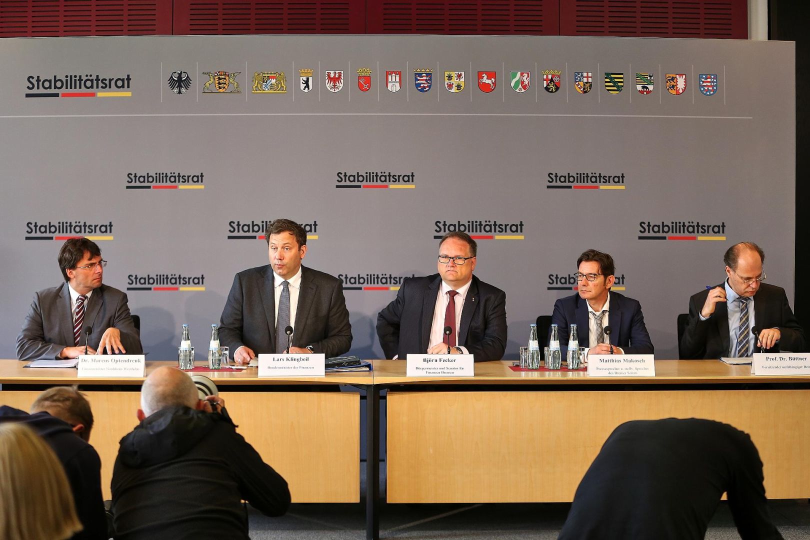 Pressekonferenz nach Sitzung von Stabilitätsrat am 11.05.2026