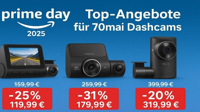 Prime Day 2025: Top-Angebote für 70mai Dashcams – Jetzt kräftig sparen!