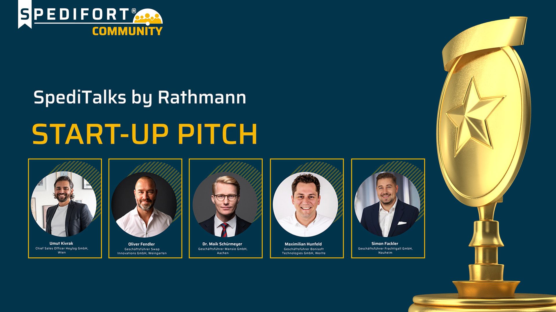 Problemlöser für die Branche – Start-up Pitch bei SpediTalks by Rathmann