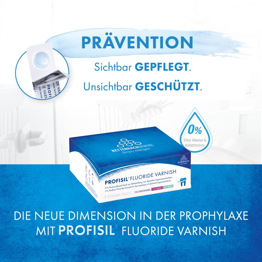 Profisil® Fluoride Varnish – glatte, klare Schicht für Schutz ohne Kompromisse