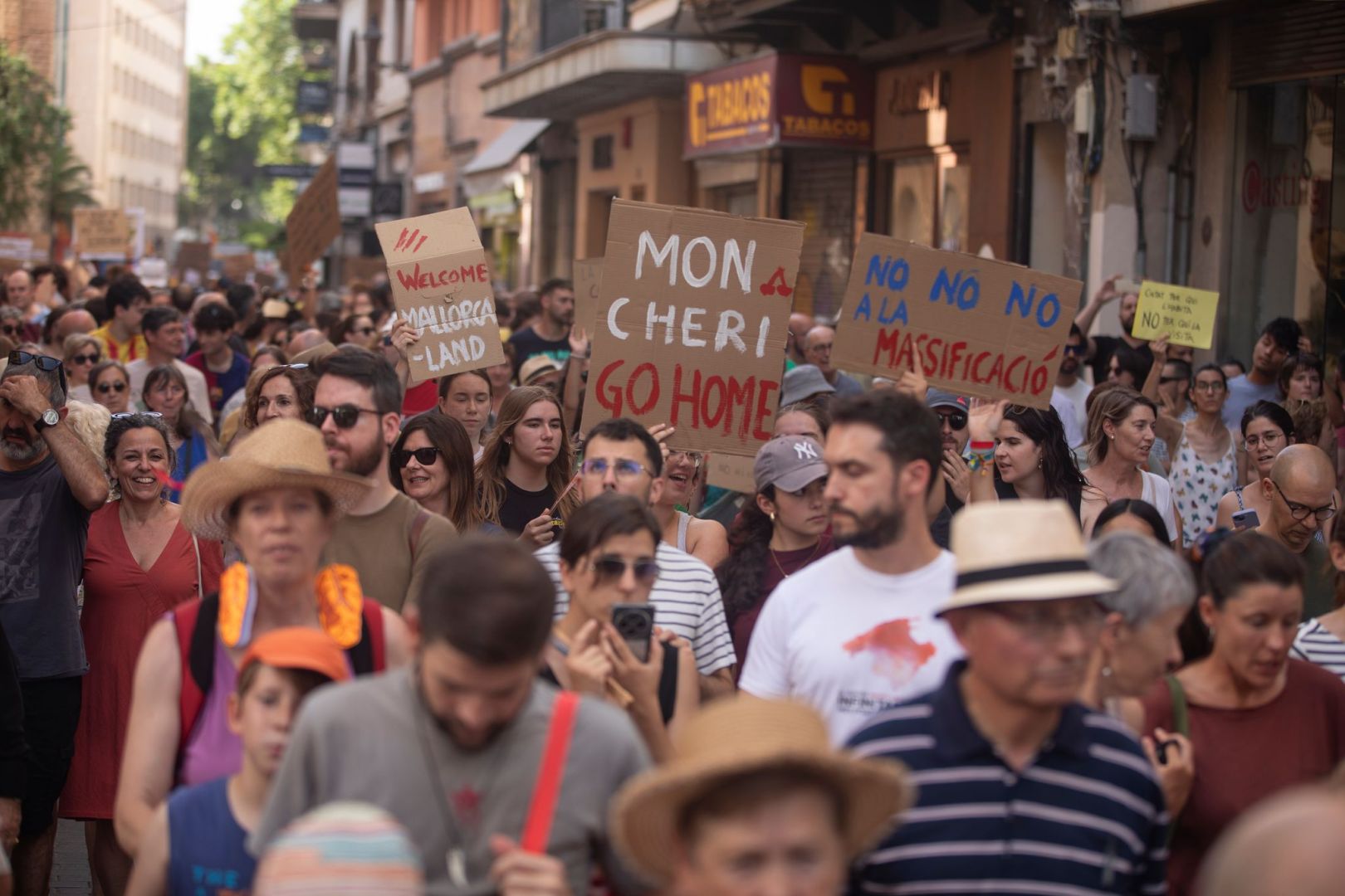 Protest gegen Massentourismus auf Mallorca