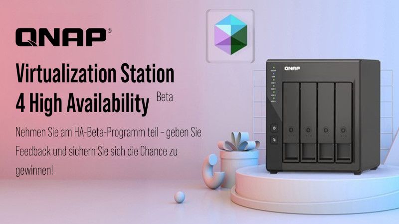 QNAP kündigt die Betaversion von Virtualization Station 4 Virtual Machine High Availability (HA) an