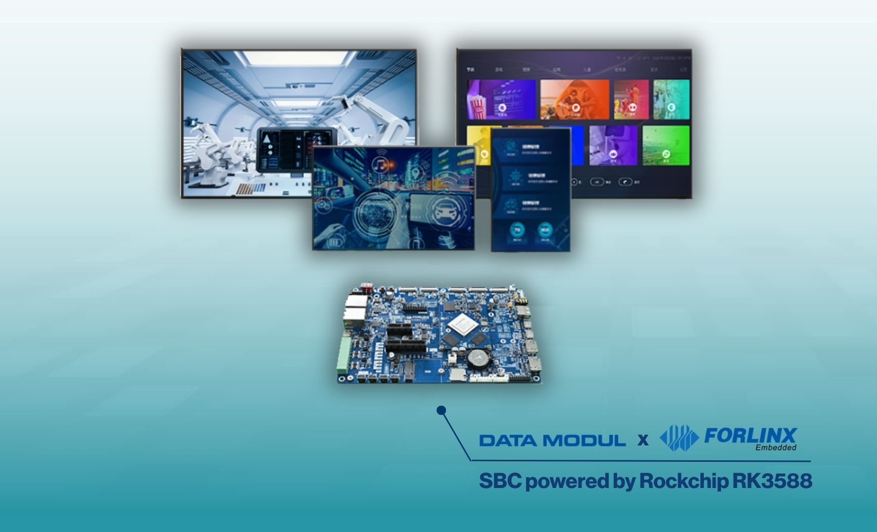 Quad-Screen-Videowiedergabe mit nur einem Embedded-Board