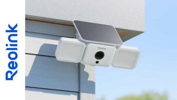 Reolink Solar Floodlight Cam – Kabellose Überwachungskamera für den Außenbereich mit starke Ausleuchtung