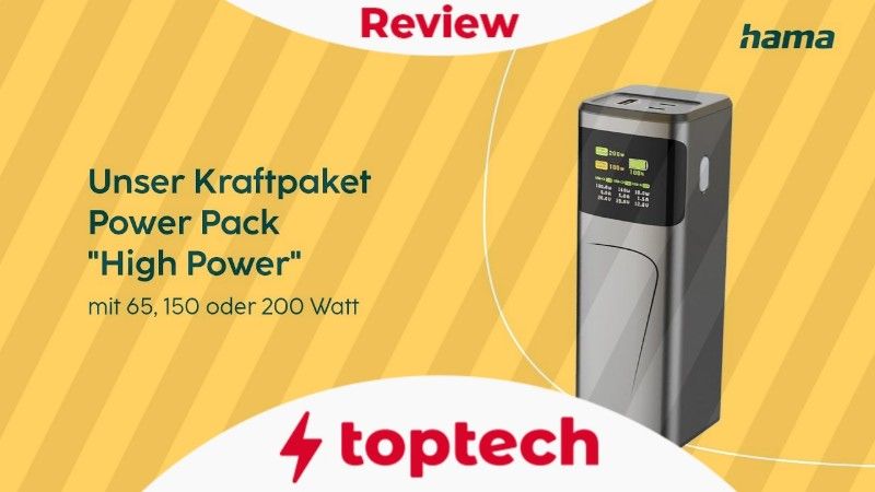 Review: Hama Power Pack High Power 200 W, 24.000 mAh im Test