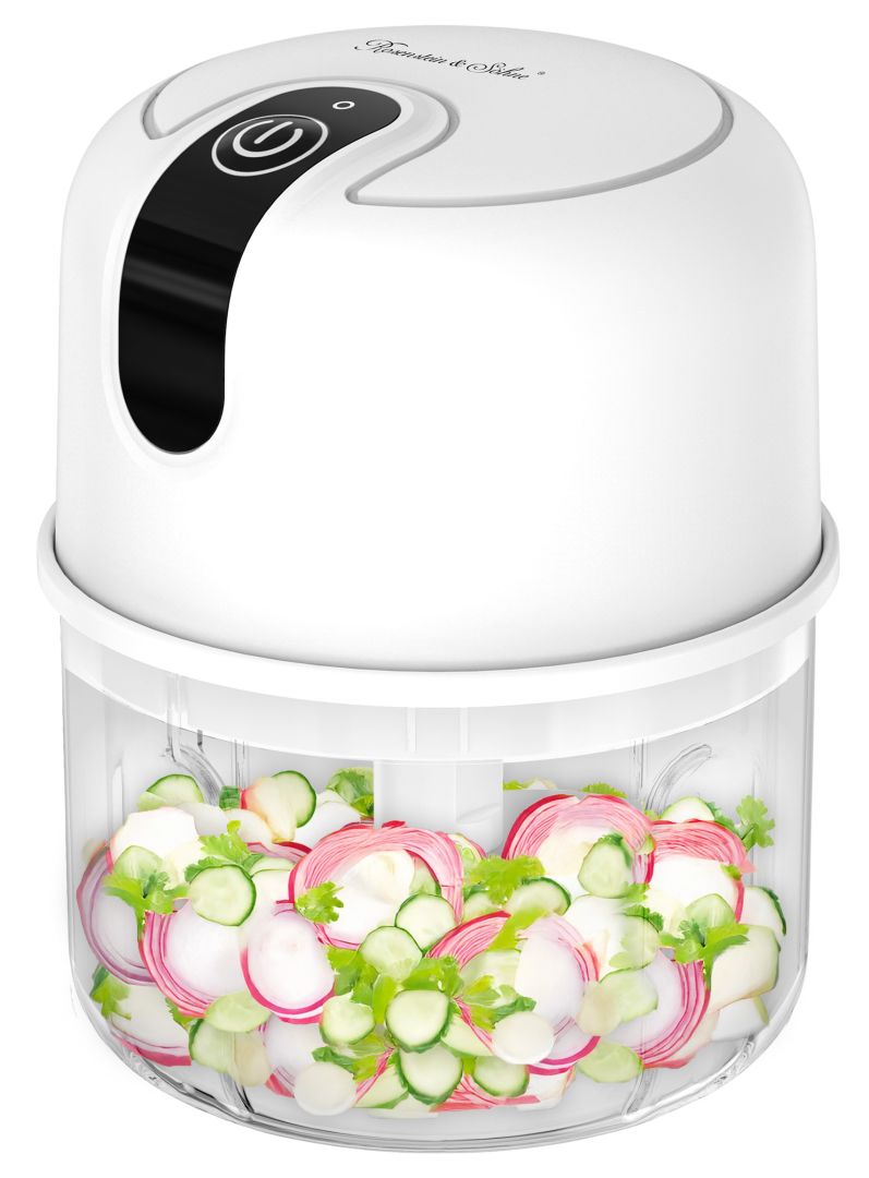 Rosenstein & Söhne Kompakter Akku-Zerkleinerer & Mini-Mixer, USB, 200 ml, 1.200 mAh