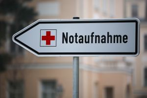 Schild „Notaufnahme“