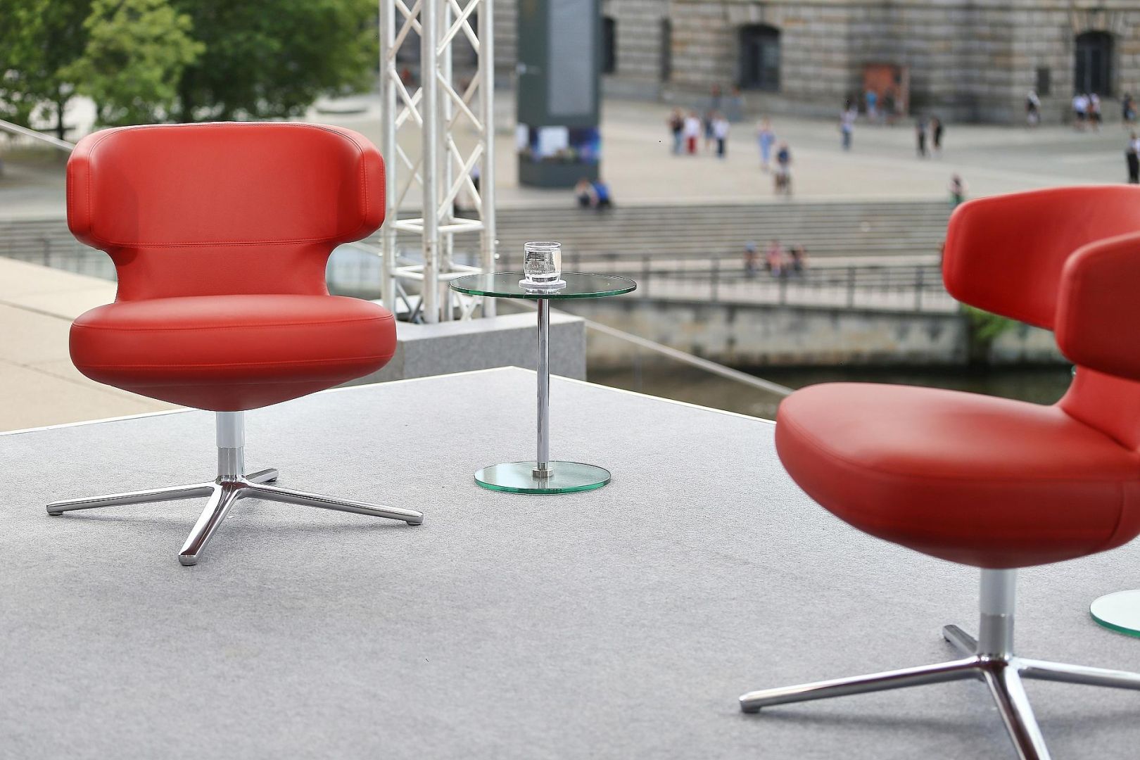 Set von ARD-Sommerinterview (Archiv)