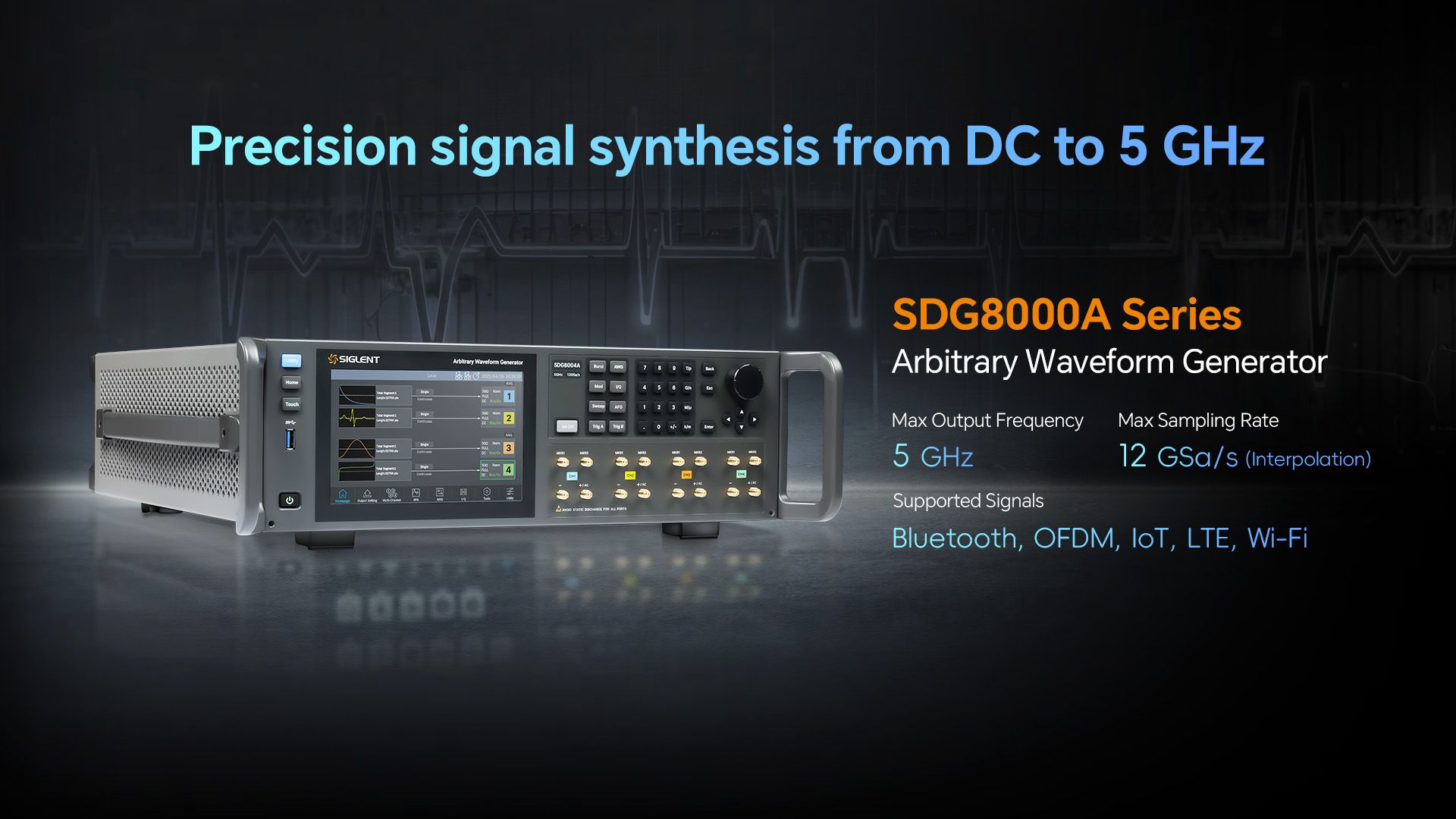 SIGLENT präsentiert die SDG8000A-Serie: Eine neue Plattform für anspruchsvolle HF- und Arbiträrsignalgenerierung