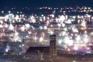 Silvesterfeuerwerk in München