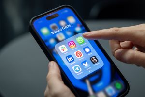 Social Media Apps auf einem Smartphone