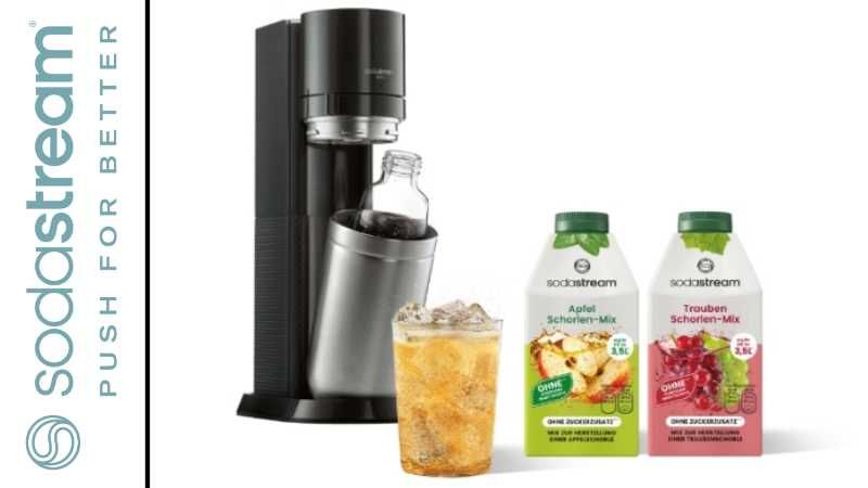 SodaStream – Ein Mix aus Saftkonzentrat (50 %), natürlichen Fruchtaromen & Wasser