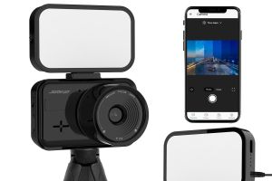 Somikon 4K-WLAN-Zeitrafferkamera DV-220.uhd, App, 20 m Farb-Nachtsicht, PIR-Sensor, Akku