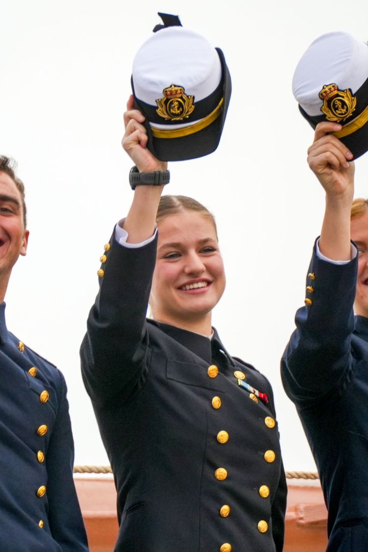 Spanische Prinzessin Leonor als Fähnrich auf einem Schulschiff