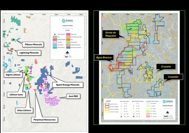 Spark stößt auf 3.712 ppm Lithium in Cruzeta und 118 ppm in Água Branca und treibt die Bohrplanung in Brasiliens Lithium Valley voran