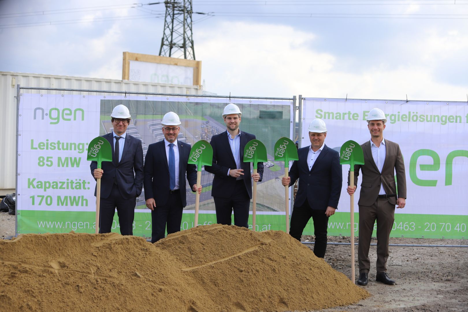 Spatenstich für innovatives Batteriespeichersystem in Oberösterreich erfolgt