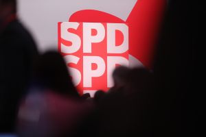 SPD-Logo auf Parteitag (Archiv)