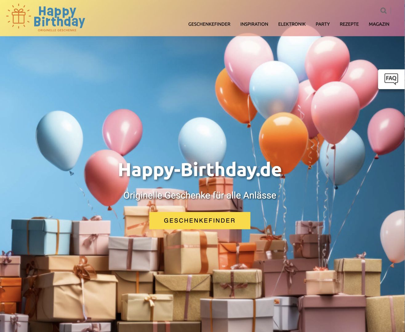 Start der neuen Online-Plattform Happy-Birthday.de