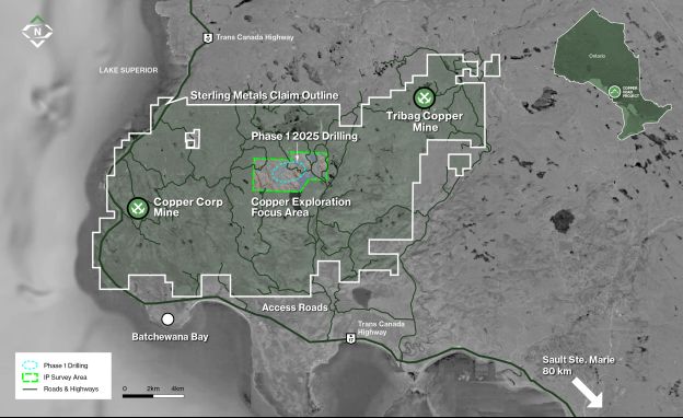 Sterling Metals beginnt mit dem ersten Bohrprogramm auf dem Projekt Copper Road, Ontario