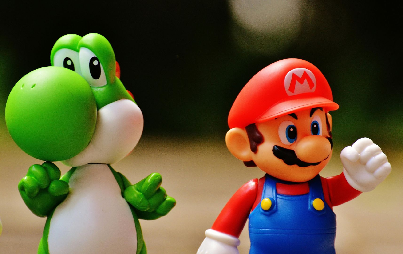 Super Mario Und Yoshi Plastikfigur