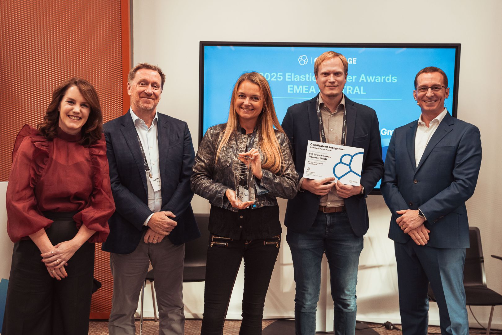 SVA gewinnt vier Partner Awards auf der Elastic Partner Conference 2025