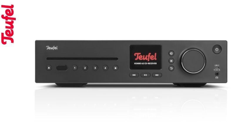 Teufel KOMBO 62 CD-Receiver – Hohe Leistung und etliche Abspielmöglichkeiten in einem kompakten, modernen Gehäuse