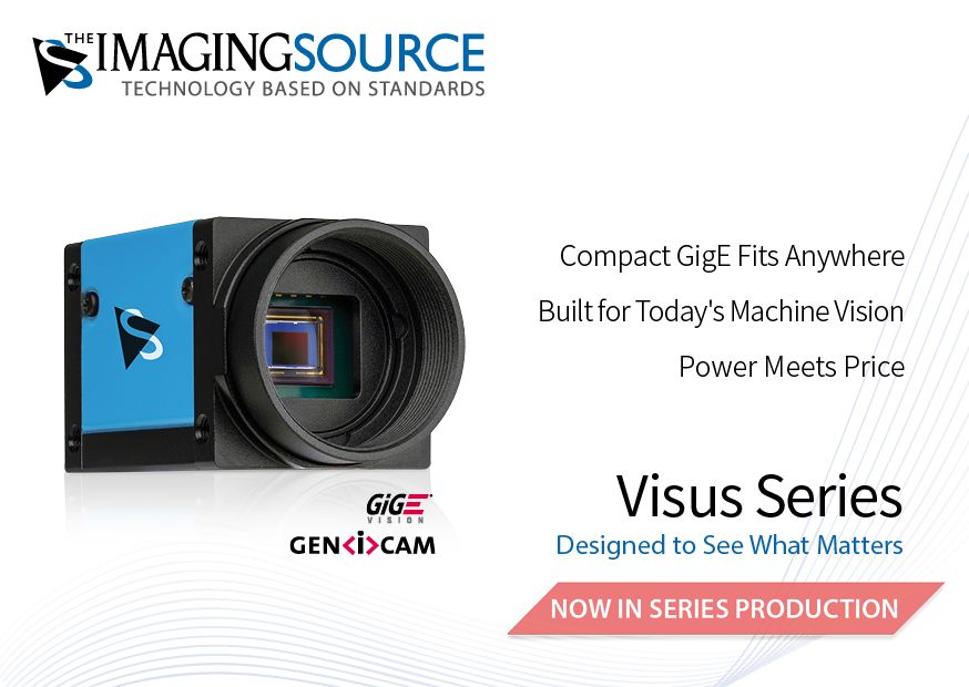 The Imaging Source kündigt Serienproduktion der Visus GigE-Industriekameras an