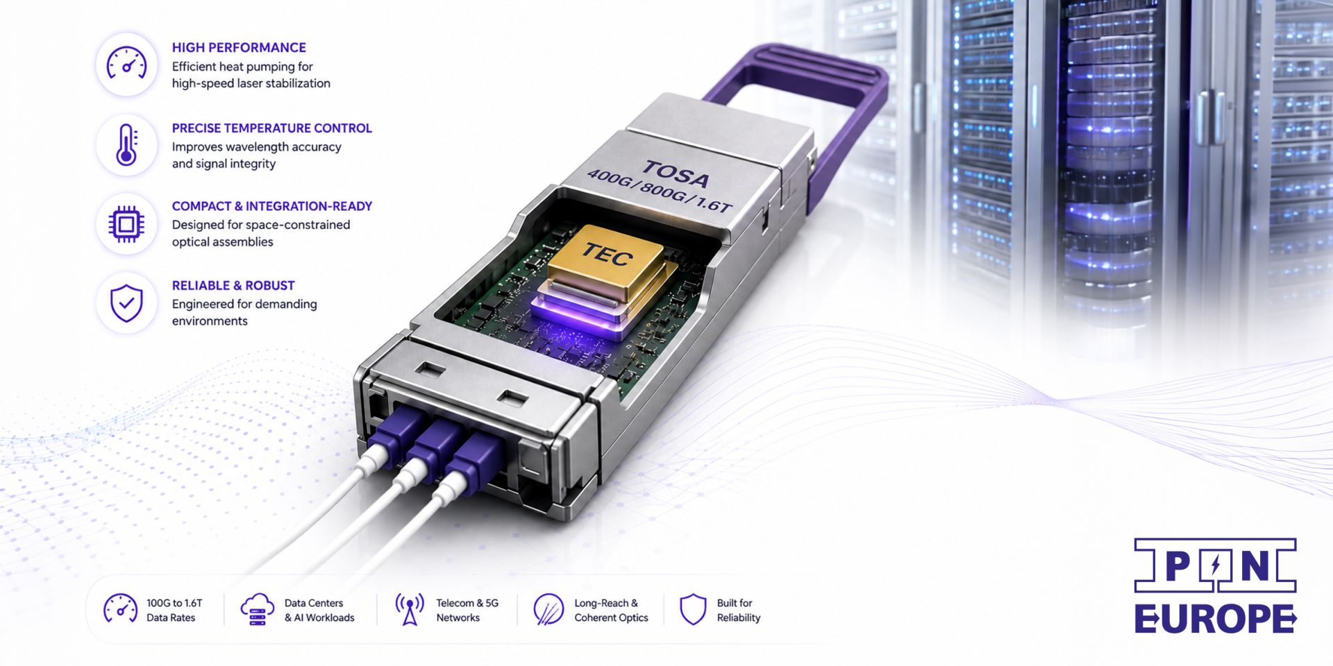 Thermoelectric Coolers for Optical Transceivers