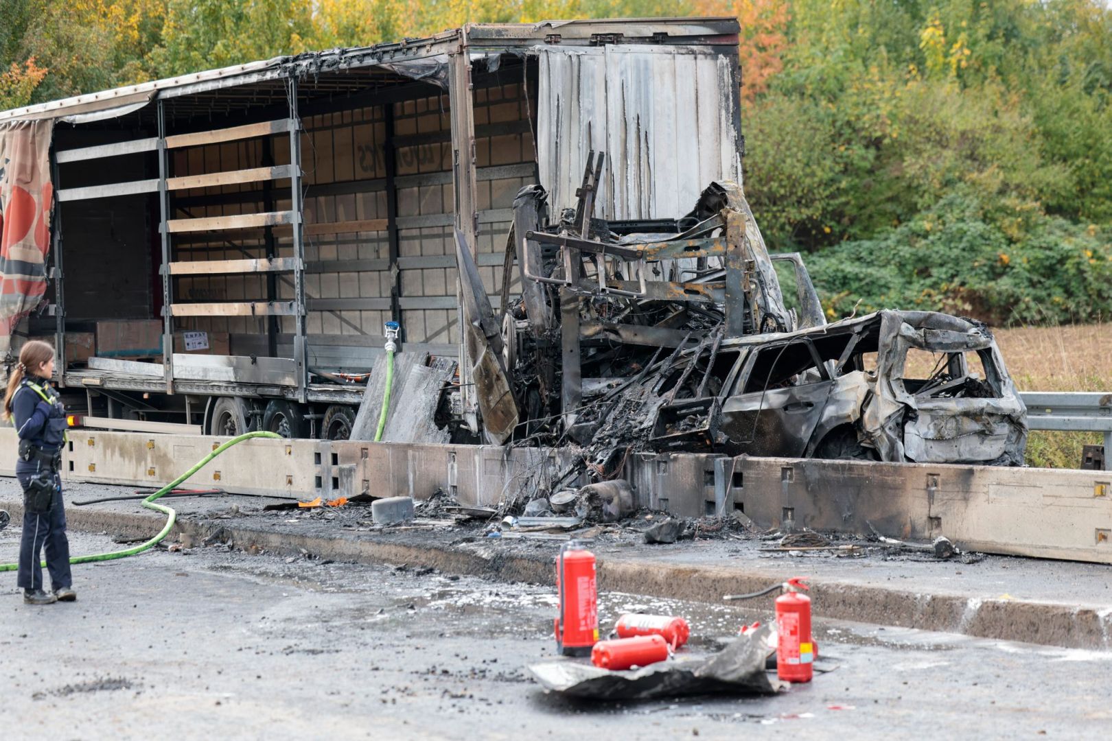 Toter bei Unfall auf A59