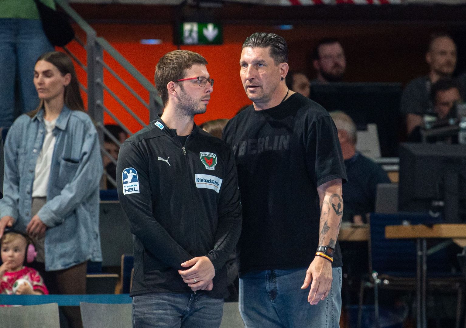 Trainer Jaron Siewert (l.) und Vorstand Sport Stefan Kretzschmar